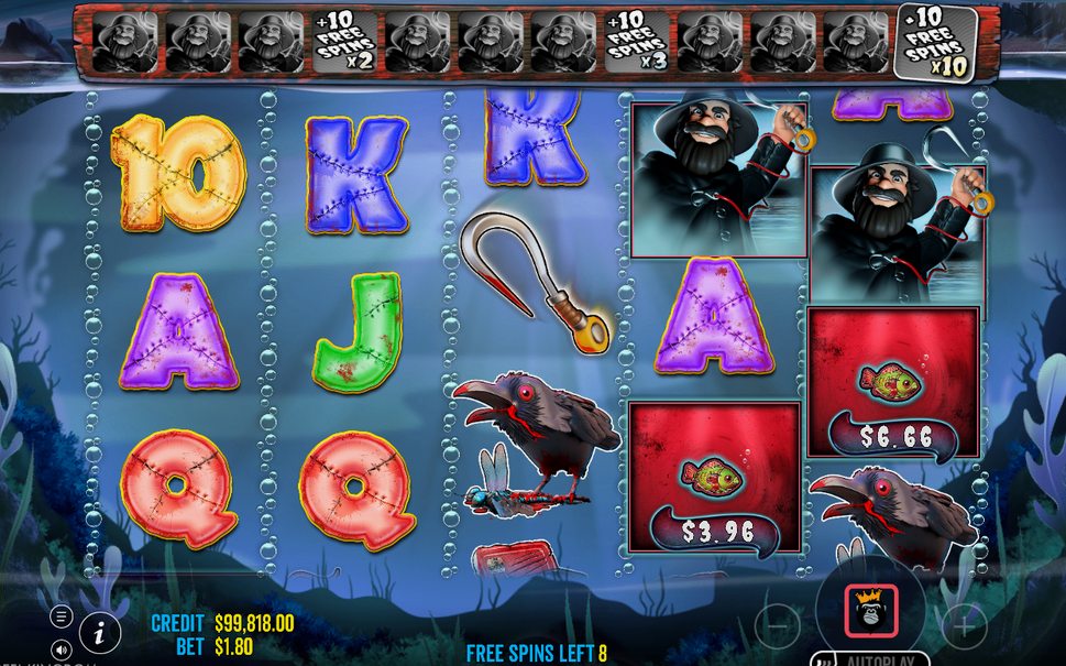 Free Spins round with the 12-cell progress ribbon
