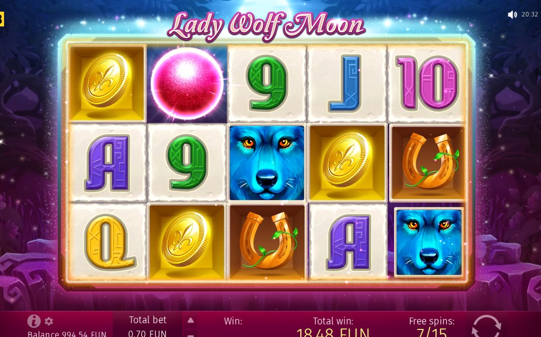 Free Spins round with a retrigger on the reels