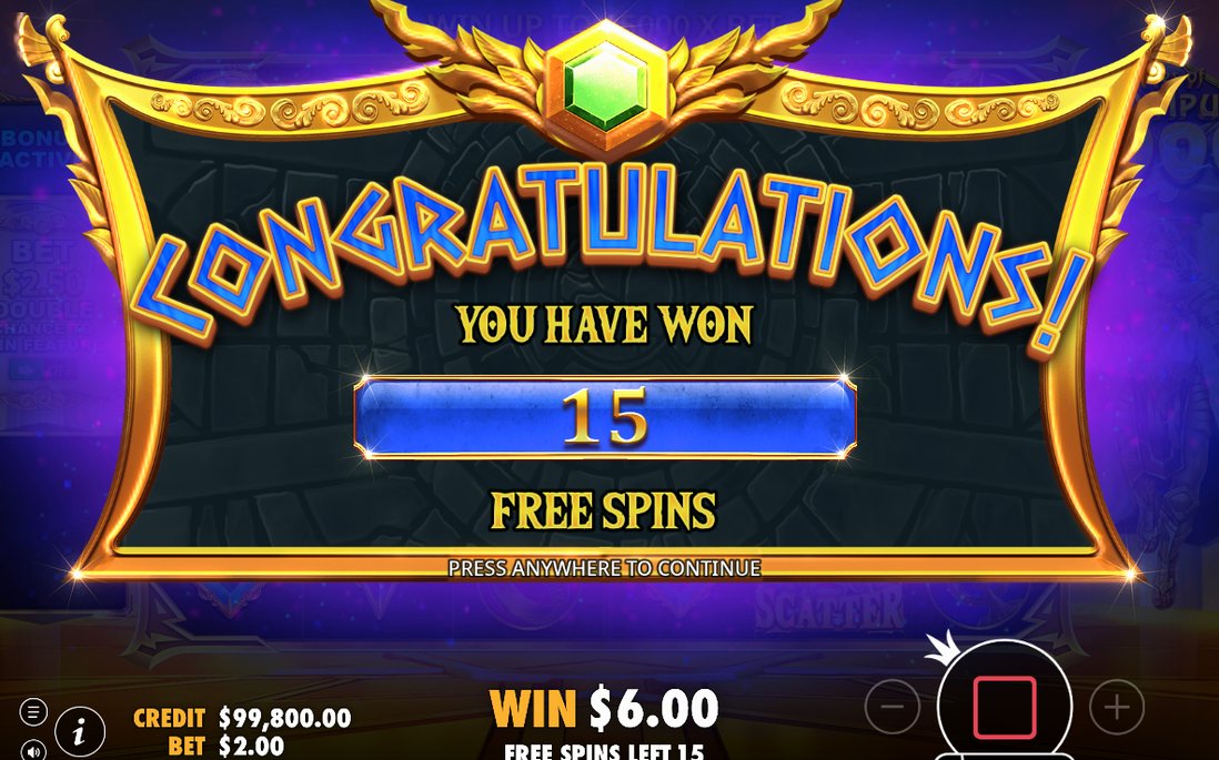 Free Spins round with the total multiplier building